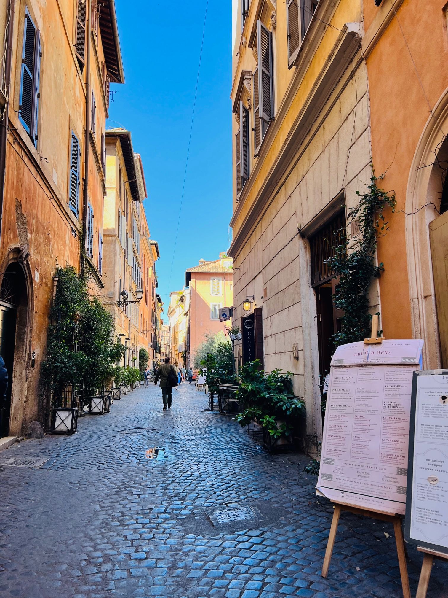 A walk down Via dei Coronari, Rome, Italy.