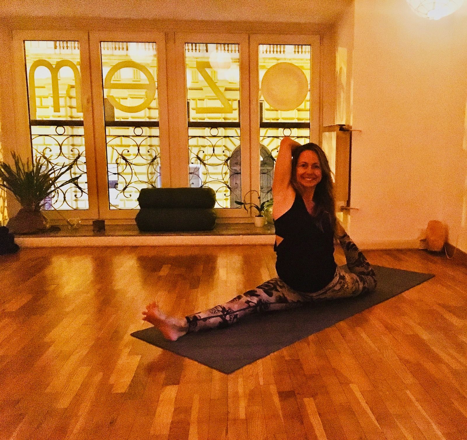 Teaching in Rome, Italy at the beautiful Zem Yoga Studio Roma