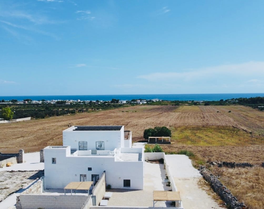 Beautiful Puglia with its white-washed buildings and turquoise sea.