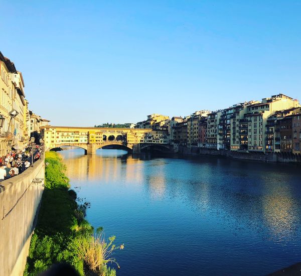 View of the romantic Ponte Vecchio in Florence, Italy